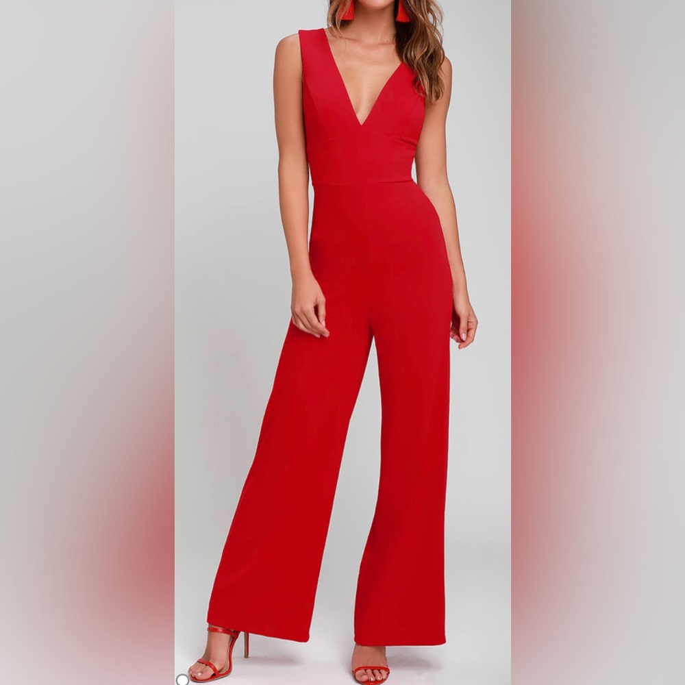 Lulu’s Red Jumpsuit